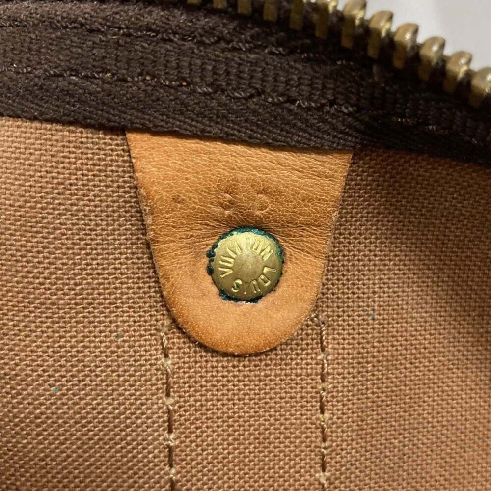 LOUIS VUITTON Authentic Brown Monogram Keepall 55 Boston Bag - Picture 9 of 16